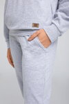 Dámske domáce oblečenie Italian Fashion Parma sivé detail vrecka na teplákoch